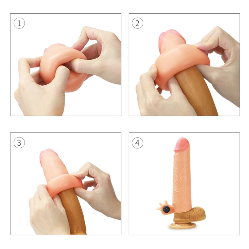 Реалістична подовжуюча насадка на пеніс Revolutionary Silicone Nature Extender Add 2" Flesh