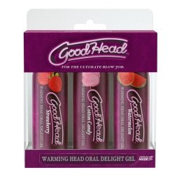 Набор стимулирующих гелей для минета Doc Johnson GOODHEAD - WARMING HEAD