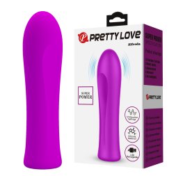 Міні-вібратор PRETTY LOVE Alfreda 12 режимів, рожевий, 10.2 х 2.6 см