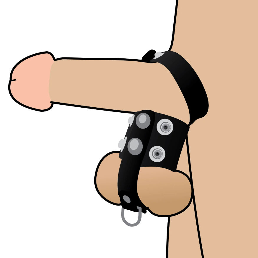 Бондаж для пеніса та яєчок - Erospace Wild Play Cock And Ball Strap C20