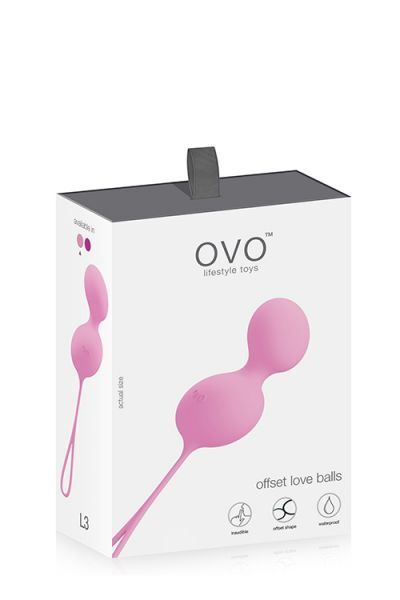 Вагинальные шарики OVO L3 LOVE BALL, PINK