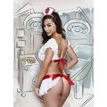 Игровой костюм медсетры Baci Cheeky Nurse Lingerie White/Red OS