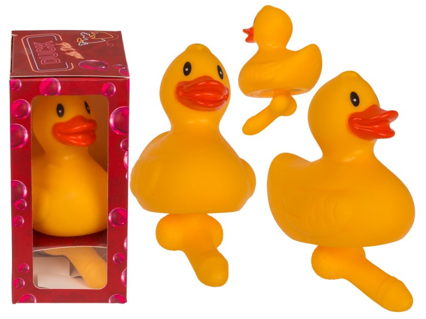 Гумова качечка з пенісом Duck With Dick