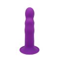 Дилдо з присоскою Adrien Lastic Hitsens 3 Purple, відмінно для страпона, діам. 4,1см, довжина 18,2см