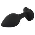 Анальная пробка с камнем Silicone Butt Plug, силикон