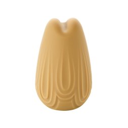 Міні-вібратор для клітора з фігурним візерунком Sweet Em Velvet Lure,10 режимів вібрації, жовтий