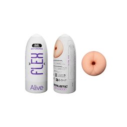 Мастурбатор-анус в колбі Alive Flex Anal M бежевий, 16 х 6.5 см