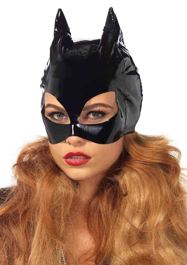 Виниловая маска женщины-кошки Leg Avenue Vinyl Cat Woman Mask O/S