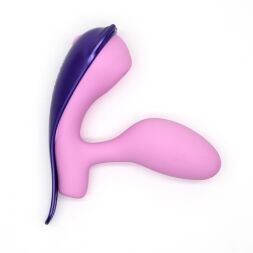 Вибратор в трусики KISSTOY Viosecret Pro, с пульсацией для клитора, трусики-стрепы в комплекте