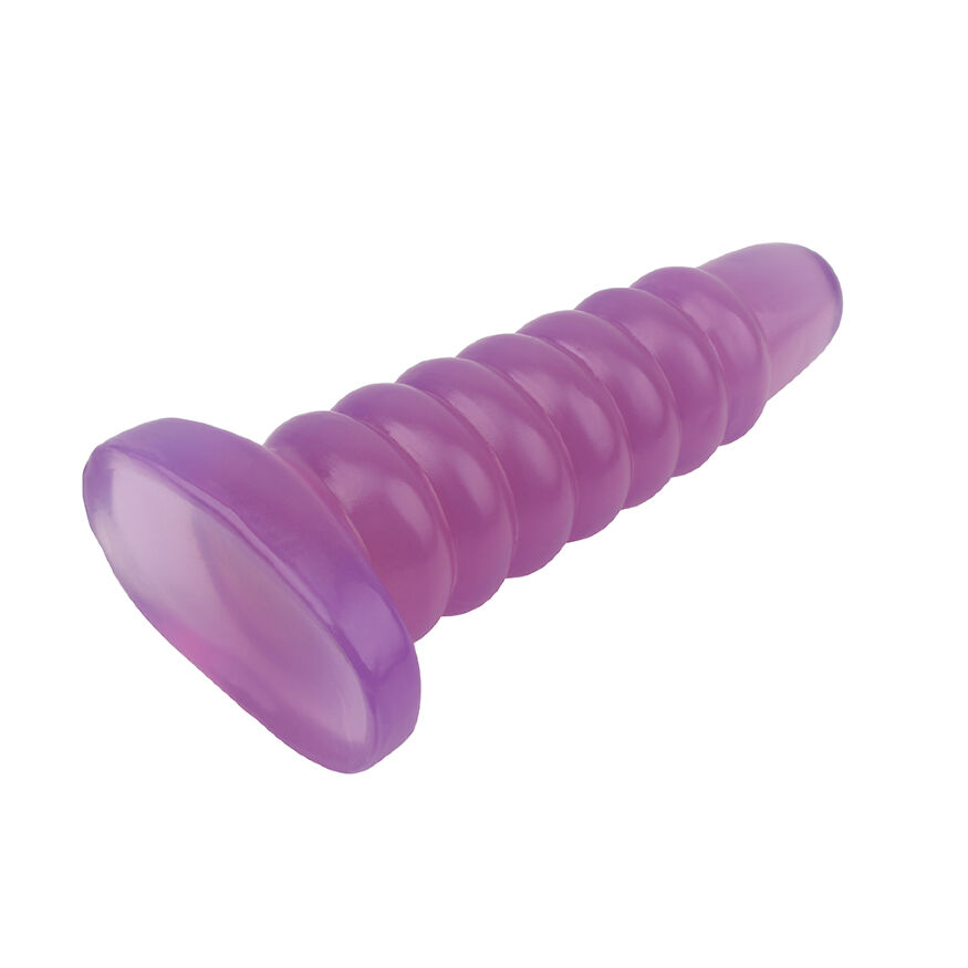 Большая анальная пробка Chisa Hi-Rubber Chubby Anal Plug Purple