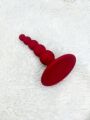 Анальная пробка на присоске силиконовая Loveshop RED