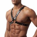 Мужская портупея Art of Sex - Spartacus, экокожа, цвет черный, размер XS-M