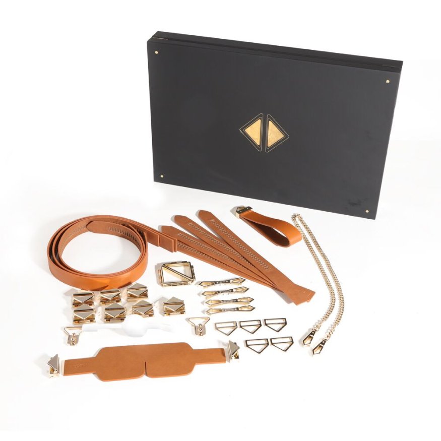 БДСМ-набір LOCKINK Bondage &amp; Restraint Brown Set
