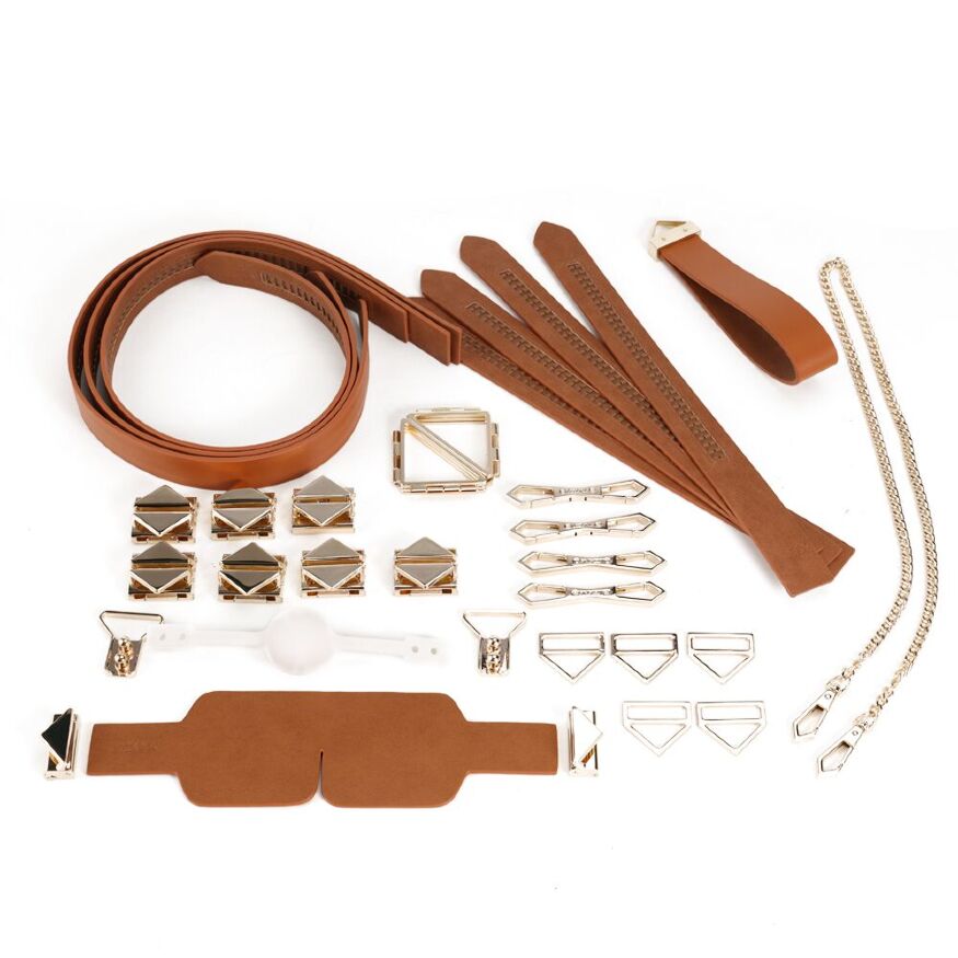 БДСМ-набір LOCKINK Bondage &amp; Restraint Brown Set
