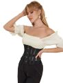 Корсет із сітки Star Night Steel Bones Grid Corsets з гачками і шнурівкою, чорний, XL (без коробки)