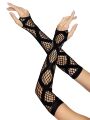 Leg Avenue - Faux wrap net arm warmers - Длинные перчатки без пальцев с узором, O\S (чёрный)