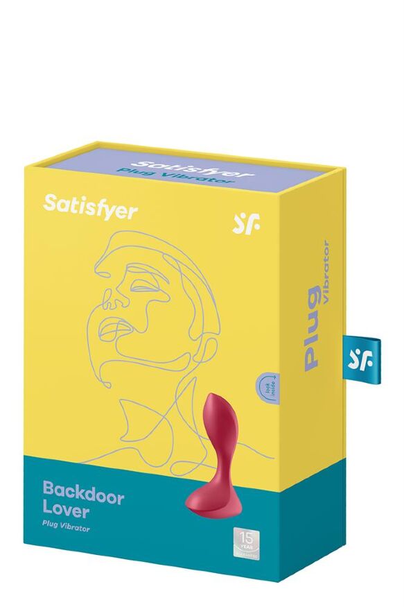 T360164 Анатомическая анальная пробка с вибрацией Satisfyer Backdoor Lover Red