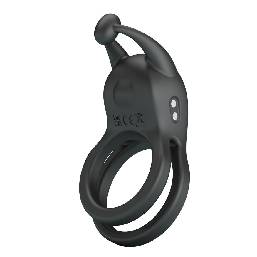 Кільце ерекційне Pretty Love - Goodwin Vibrating Double Penis Ring, BI-210222