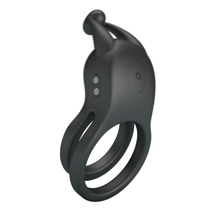 Кільце ерекційне Pretty Love - Goodwin Vibrating Double Penis Ring, BI-210222