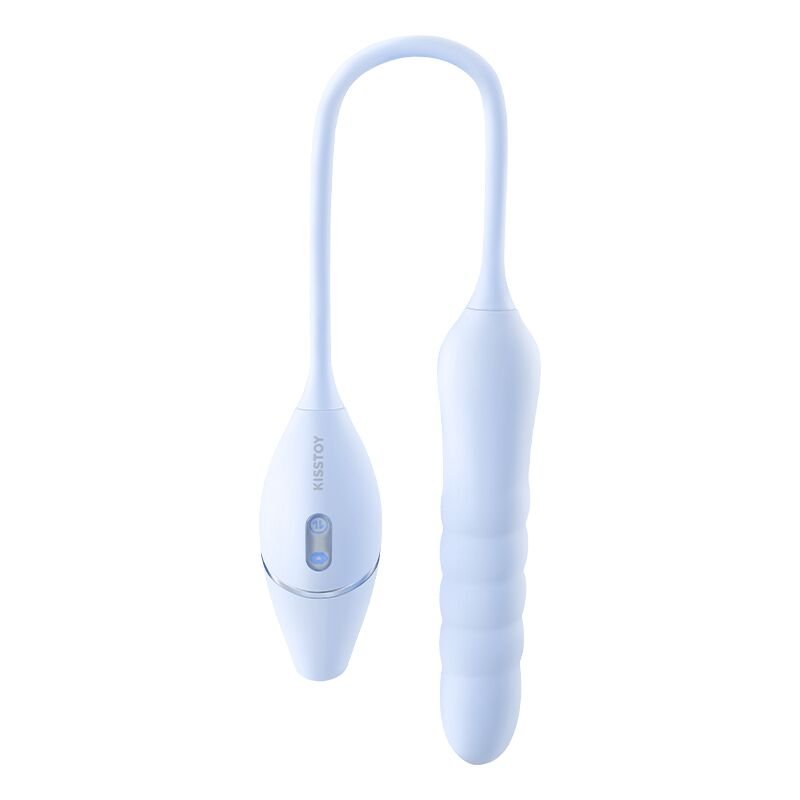Пульсатор з вакуумним стимулятором KISSTOY Cathy III Light Blue, 5 режимів вакууму, 10 режимів пульс