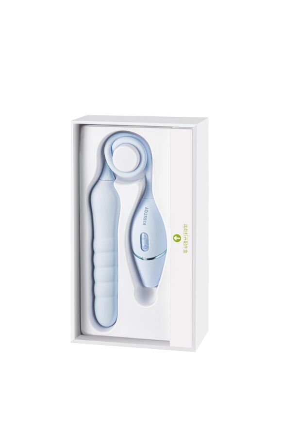 Пульсатор з вакуумним стимулятором KISSTOY Cathy III Light Blue, 5 режимів вакууму, 10 режимів пульс