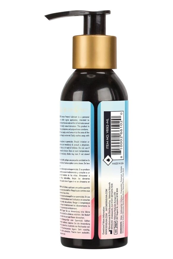 Лубрикант на водяній основі Sensuva Natural Water-Based Cotton Candy з ароматом цукрової вати, 125 мл