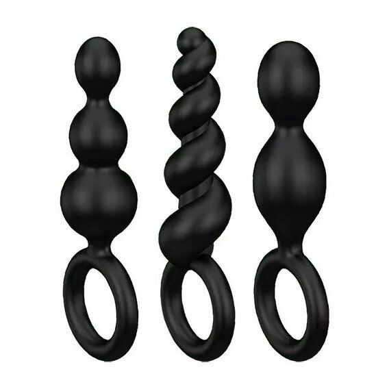 Набор анальных цепочек Satisfyer Booty Call set of 3 Black