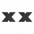 Пестисы в виде крестов Bijoux Indiscrets, черные