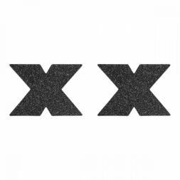 Пестисы в виде крестов Bijoux Indiscrets, черные